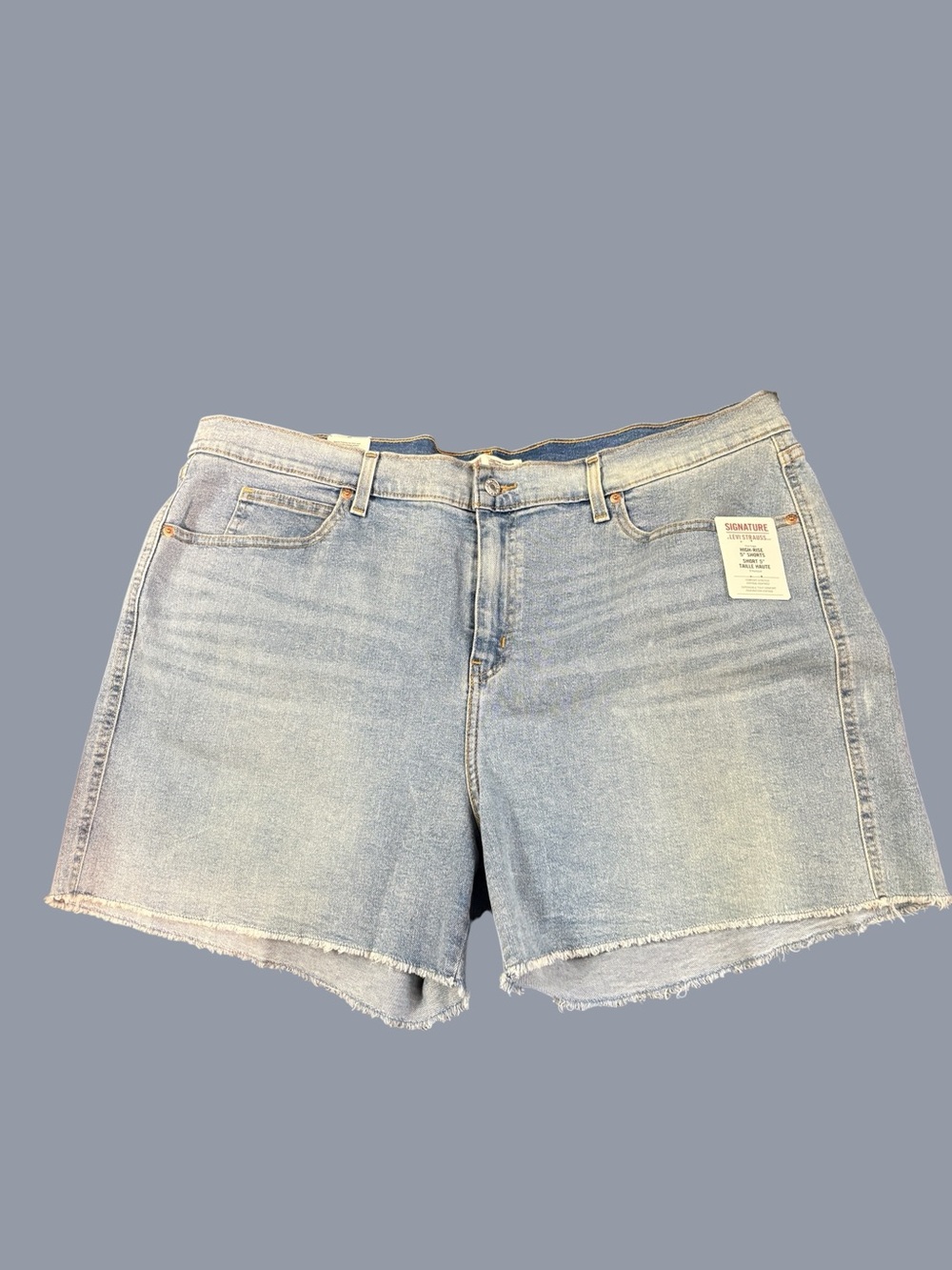 NEW Levi Strauss Signature Comfort Denim Shorts, SZ 22 - Picture 7 of 7